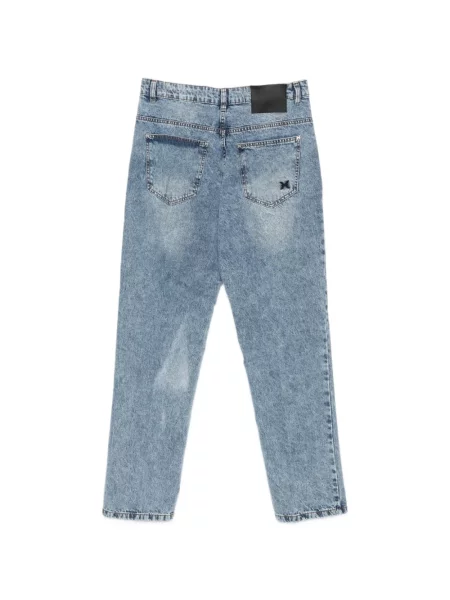 Blugi John Richmond cu broderie albastru