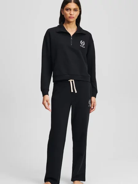 Кофта Karl Lagerfeld HOTEL KARL з аплікацією чорний