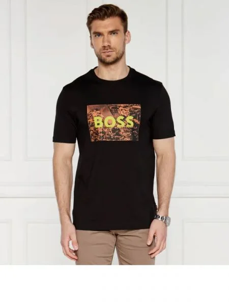 BOSS ORANGE Tricou negru