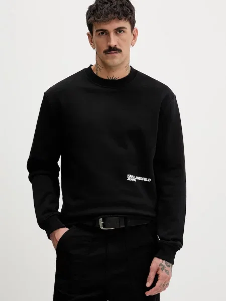 Geacă de blugi Karl Lagerfeld Jeans negru