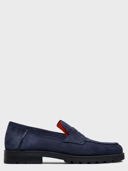 Лоферы Santoni синие