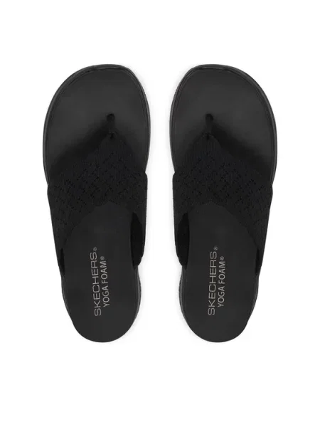 Skechers Šlepetės per pirštą Ultra Flex juoda
