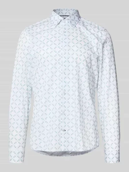 Koszula biznesowa o kroju slim fit z listwą guzikową Joop! Collection biała