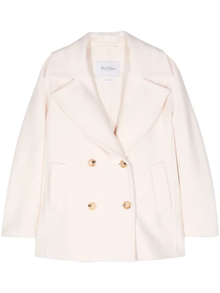 Palton Max Mara de lână roz
