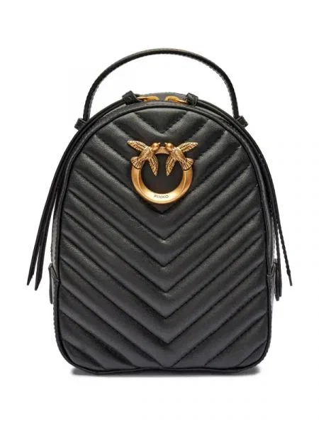 Pinko De piele rucsac LOVE CLICK negru