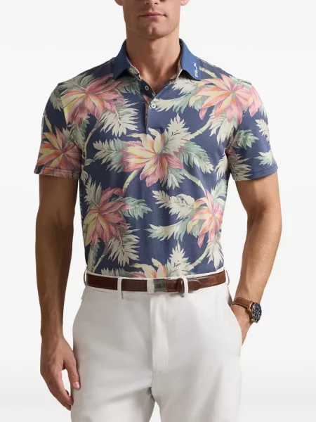 Φλοράλ polo Rlx Ralph Lauren με σχέδιο μπλε