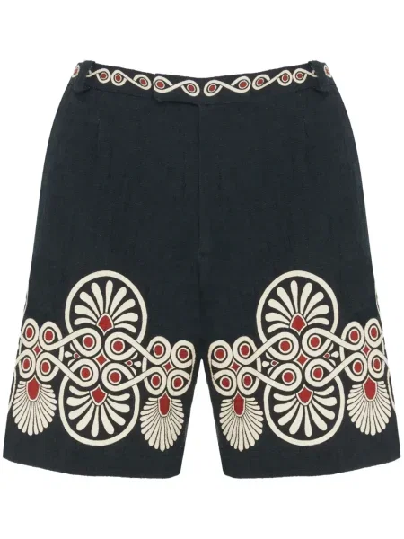 Szorty La Doublej z nadrukiem czarne