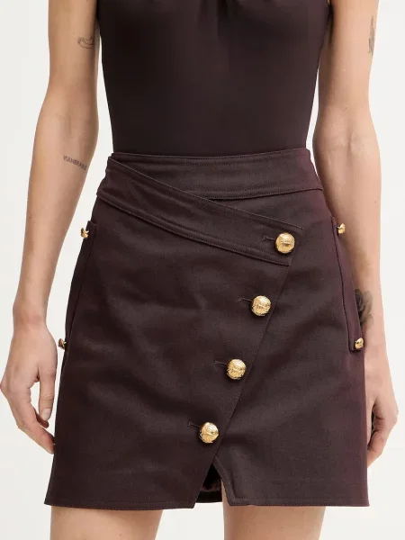 Suknja Elisabetta Franchi smeđa