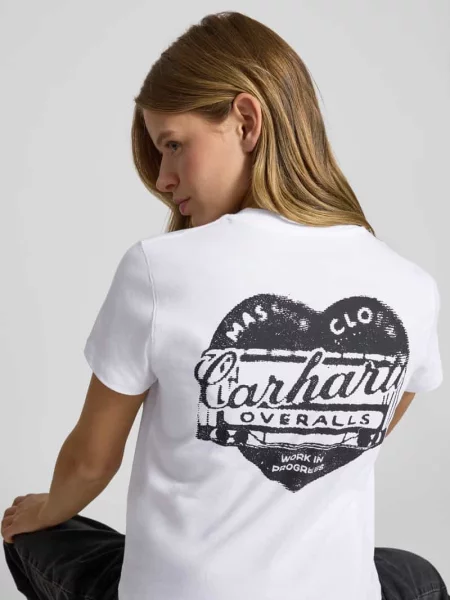 Koszulka z detalem etykiety Carhartt Work In Progress biała