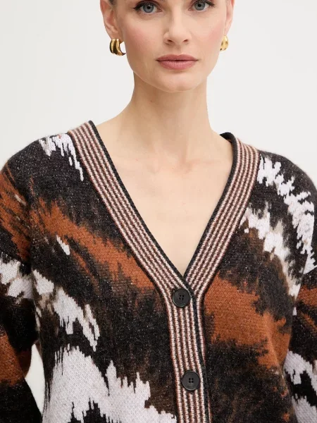 Шерстяной кардиган Missoni коричневый