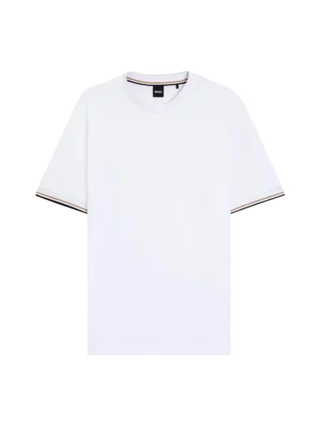 BOSS t-shirt gładki biały