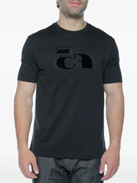 Tricou Emporio Armani cu autograf negru
