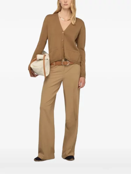 Cardigan Semicouture cu decolteu în V maro