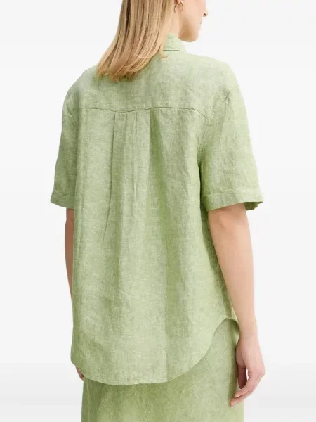 Cămașă Samsøe Samsøe scurtă verde