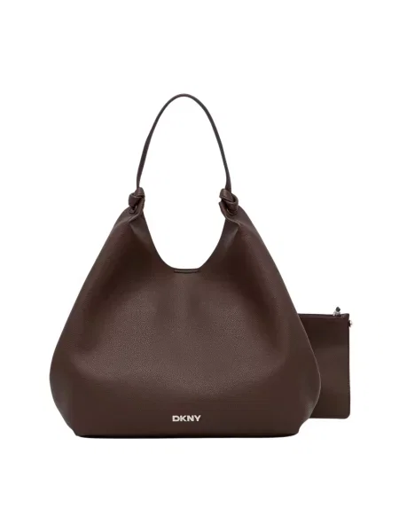 Dkny torebka PAULA COMMUTER TOTE brązowa