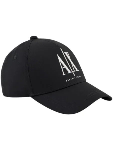 Armani Exchange baseball sapka nyomott mintás fekete