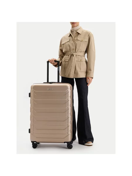 GINO ROSSI Velik kovček zlata