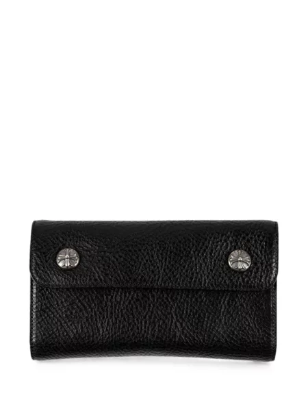 Portofel Chrome Hearts cu motiv cu inimi negru