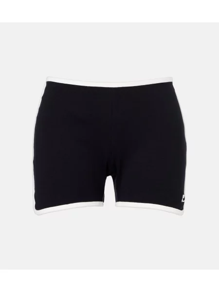 Pantaloni scurți Courreges negru