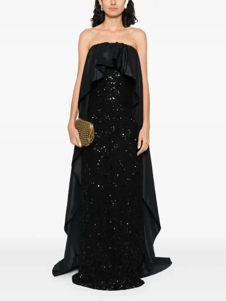 Rochie Nissa din dantelă negru