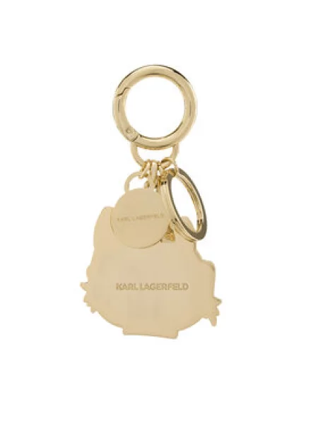 Karl Lagerfeld Obesek za ključe IKON CHOUPETTE kremna / temno bež črna zlata