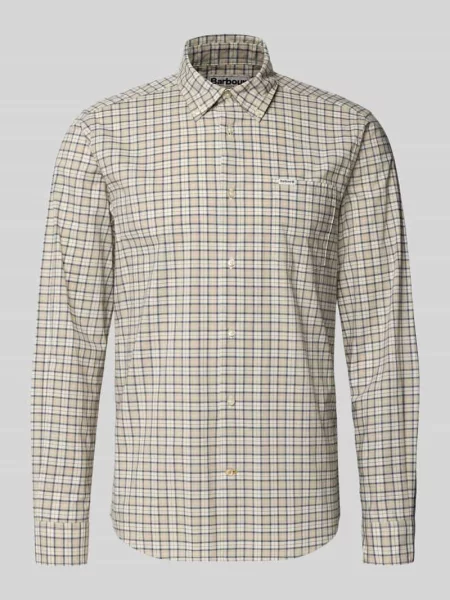 Koszula casualowa o kroju regular fit z Mieszanka bawełny Model LOMOND' Barbour beżowa