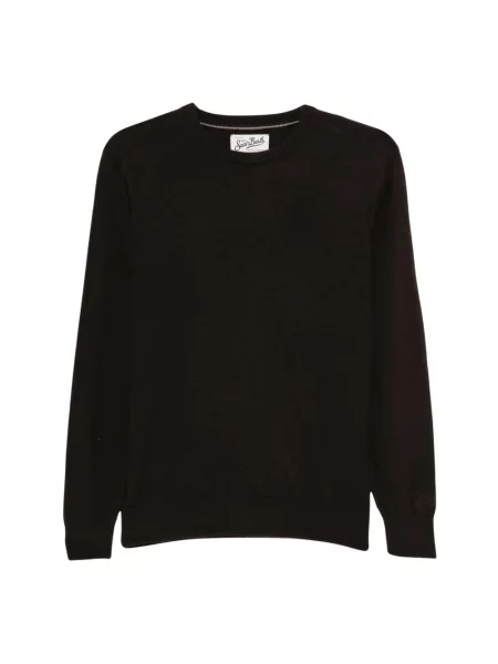 Sweter Mc2 Saint Barth wełniany brązowy