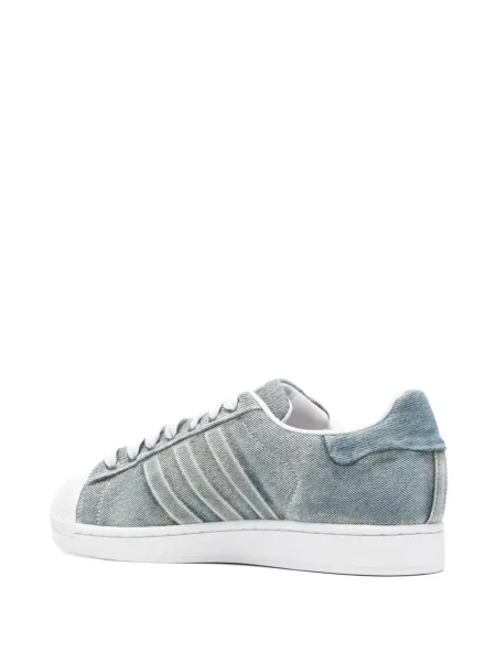 Ριγέ sneakers Adidas Superstar γκρι