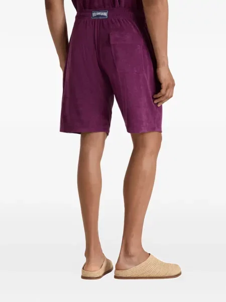 Șnur de strângere bermude Vilebrequin din material terry violet