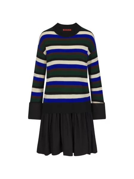 Rochie midi Simon Miller din poplin negru