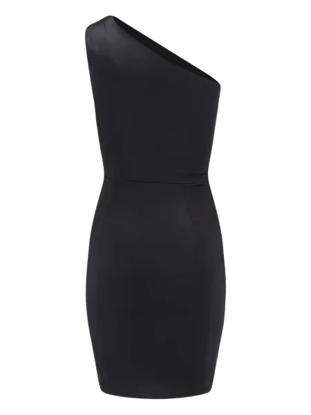 Sukienka mini Chiara Boni La Petite Robe drapowana na jednym ramieniu garniturowa czarna