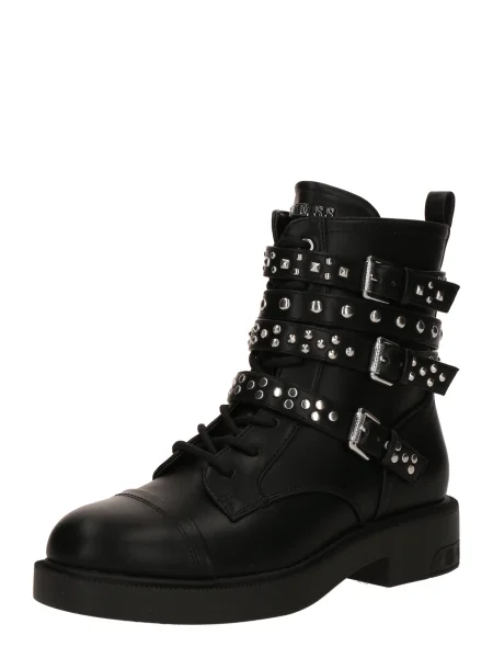 GUESS Šněrovací kozačky Fynal' černá