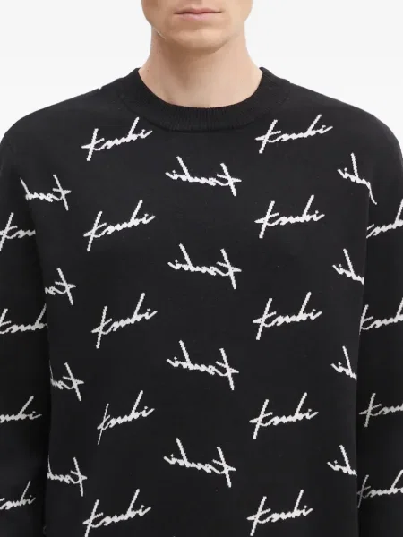 Pulover Ksubi cu decolteu rotund negru