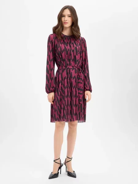Guido Maria Kretschmer sukienka na co dzień Susan Kobiety Sztuczne włókno lila wzorzysty 34
