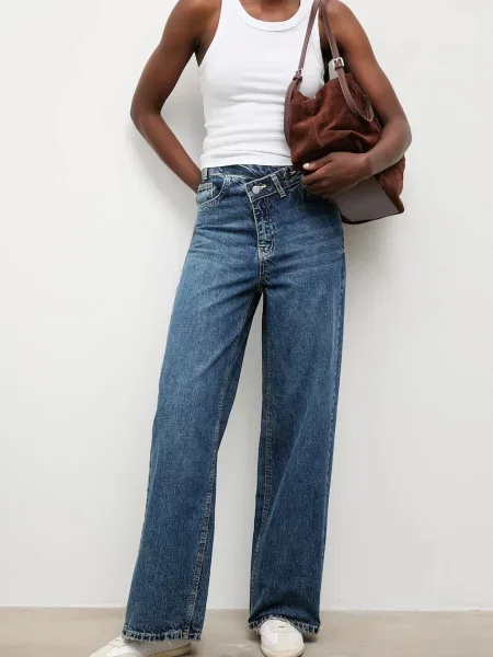 Answear.LAB blugi din marin albastru