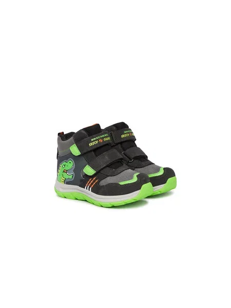 Kotníková obuv Skechers Dynamic Trail Dino-Scouts šedá