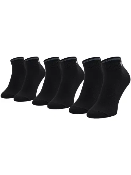 Mrežaste čarape Skechers crna