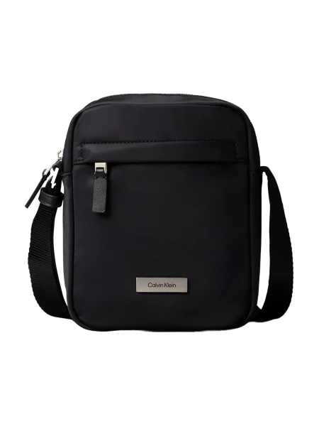 Geantă crossover Calvin Klein Sleek Reporter negru