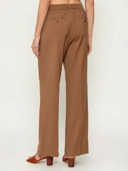 Weekend MaxMara De lână pantaloni WKDMALLO maro