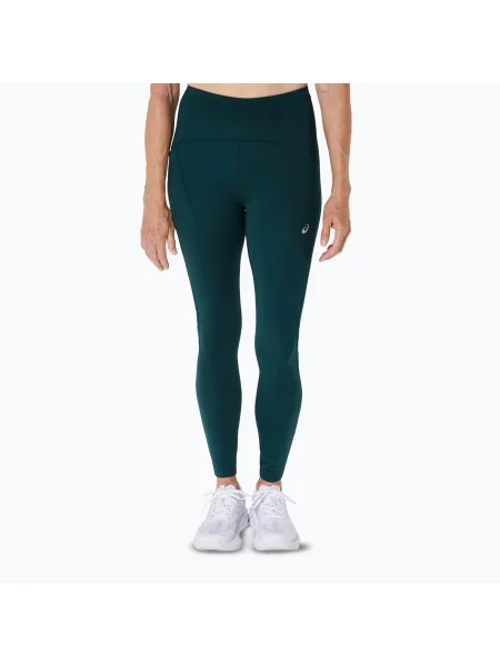 Női ASICS Road magas derekú futó leggings szász zöld. Méret: XS zöld