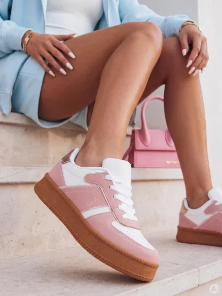 Sneakersy na platformie NOXSTEP Dstreet różowe