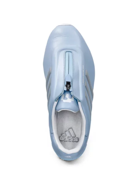 Curea Adidas cu dungi din jacard cu bretele albastru