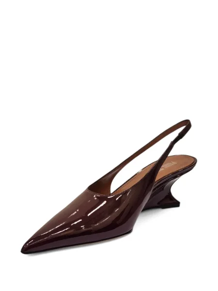 Pantofi cu toc Paris Texas slingback maro