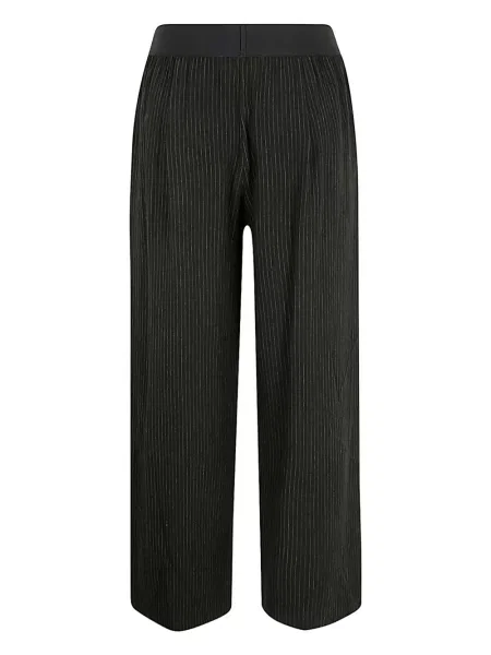 Pantaloni Maria Calderara cu dungi negru