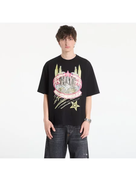 Tricou Off-White Big Frame Wrld Skate S/S Tee Black S alb