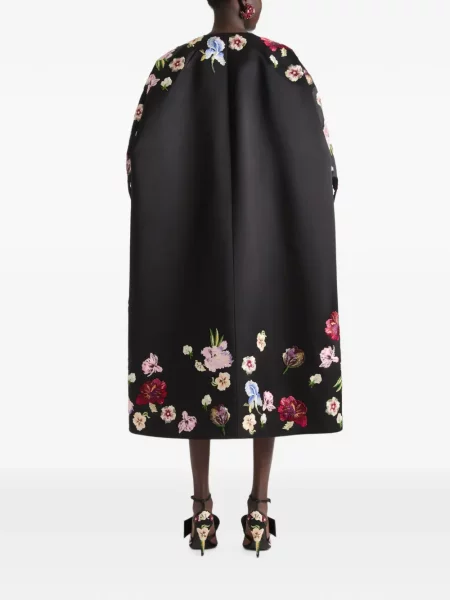 Saténový kabát Givenchy černý