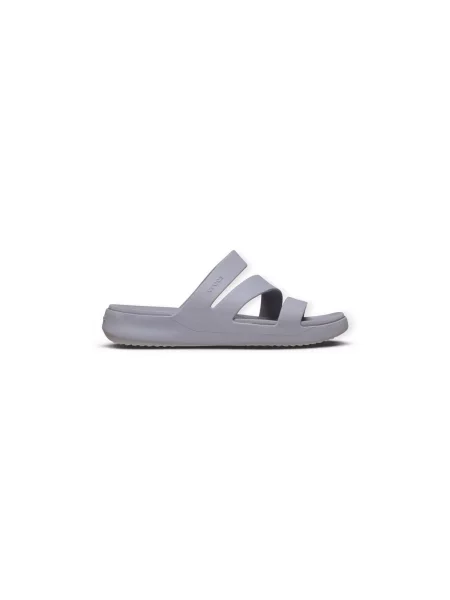Šľapky Crocs s remienkami sivá
