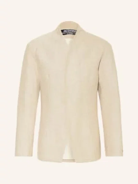 Jacquemus Marynarka La Veste Bastide O Kroju Extra Slim Fit Z Lnu beige beżowa