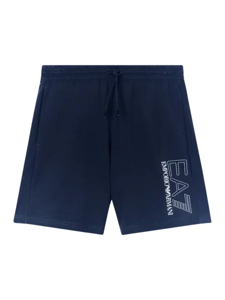 Spodenki sportowe Emporio Armani Ea7 z logo niebieskie