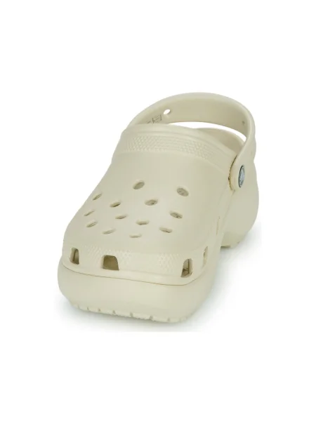 Pantofi Crocs cu platformă clasici bej